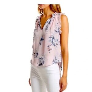 MISA Los Angeles Floral Pink Sleeveless Top